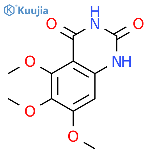 5,6,7-Trimethoxyquinazoline-2,4(1H,3H)-dione structure
