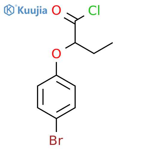 2-(4-Bromophenoxy)butanoyl chloride structure