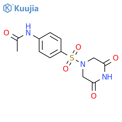 N-(4-((3,5-Dioxopiperazin-1-yl)sulfonyl)phenyl)acetamide structure