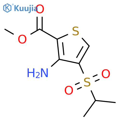 Methyl 3-amino-4-(isopropylsulfonyl)thiophene-2-carboxylate structure
