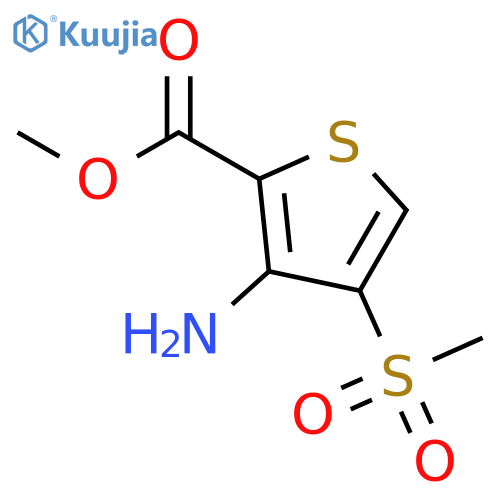 Methyl 3-amino-4-(methylsulfonyl)thiophene-2-carboxylate structure