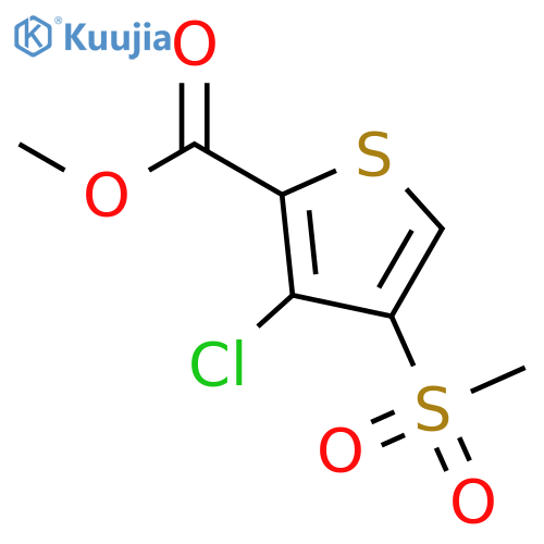 Methyl 3-chloro-4-(methylsulfonyl)thiophene-2-carboxylate structure