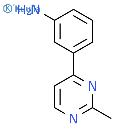 3-(2-Methylpyrimidin-4-yl)benzenamine structure