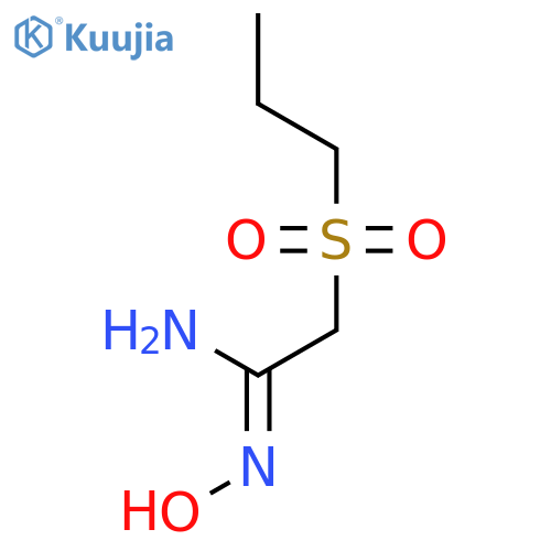 N'-Hydroxy-2-(propylsulfonyl)acetimidamide structure
