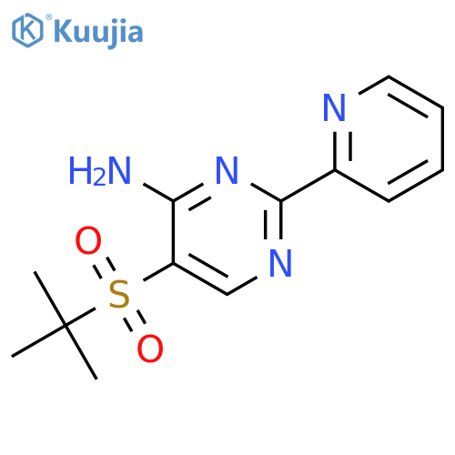 5-(tert-Butylsulfonyl)-2-(2-pyridyl)pyrimidin-4-amine structure