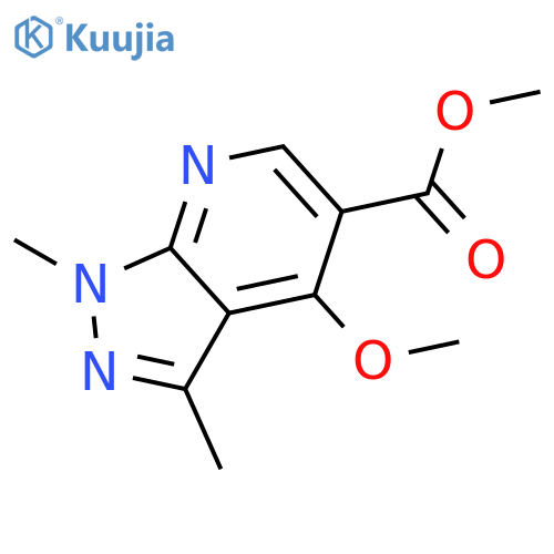 Methyl 4-methoxy-1,3-dimethyl-1H-pyrazolo[3,4-b]pyridine-5-carboxylate structure