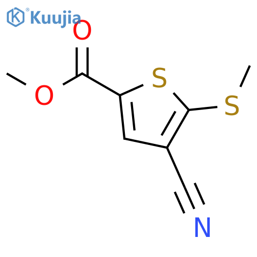METHYL 4-CYANO-5-(METHYLTHIO)THIOPHENE-2-CARBOXYLATE structure
