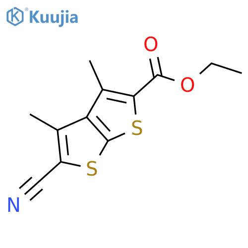 Ethyl 5-Cyano-3,4-dimethylthieno2,3-bthiophene-2-carboxylate structure