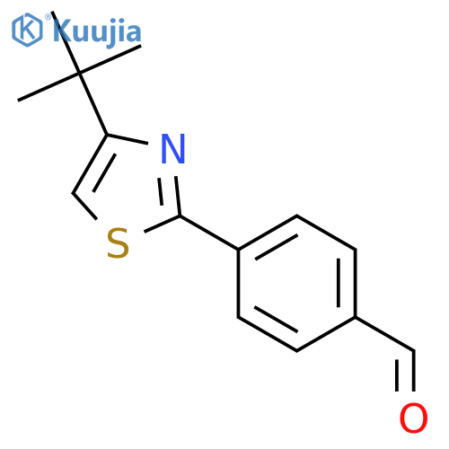 4-(4-tert-butyl-1,3-thiazol-2-yl)benzaldehyde structure