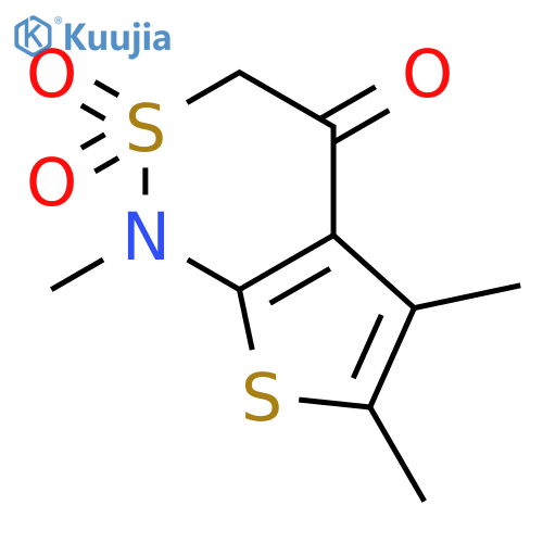1,5,6-Trimethyl-1H-thieno[2,3-c][1,2]thiazin-4(3H)-one 2,2-dioxide structure