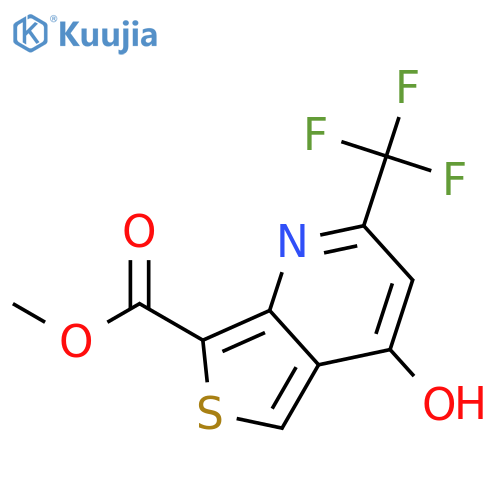 Methyl 4-hydroxy-2-(trifluoromethyl)thieno[3,4-b]pyridine-7-carboxylate structure