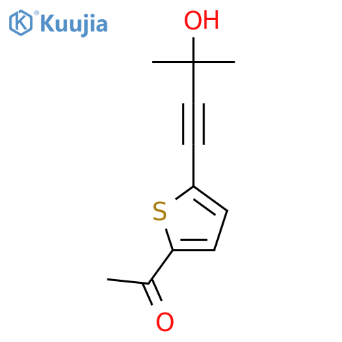 1-[5-(3-hydroxy-3-methylbut-1-yn-1-yl)thiophen-2-yl]ethan-1-one structure