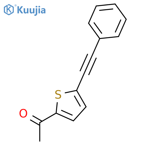 1-[5-(2-phenylethynyl)thiophen-2-yl]ethan-1-one structure