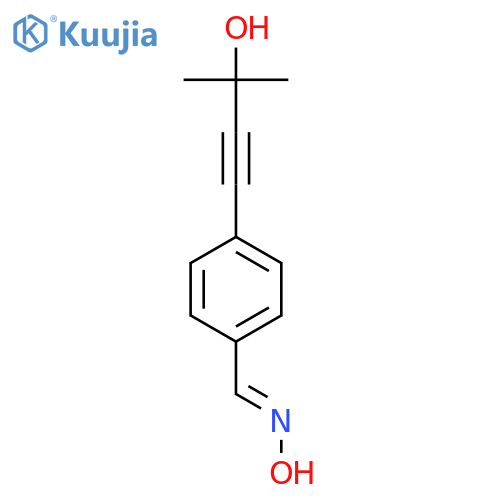 4-(3-Hydroxy-3-methylbut-1-yn-1-yl)benzaldehyde oxime structure