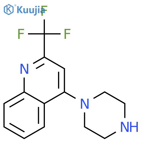 4-(Piperazin-1-yl)-2-(trifluoromethyl)quinoline structure