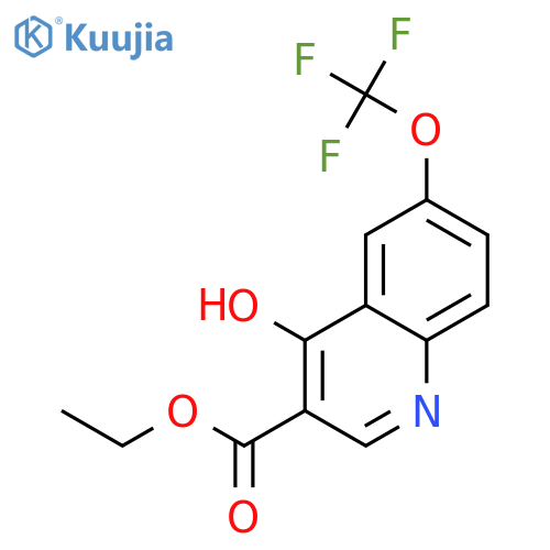 Ethyl 4-hydroxy-6-(trifluoromethoxy)quinoline-3-carboxylate structure