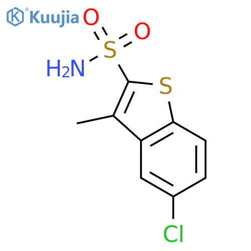 5-Chloro-3-methylbenzobthiophene-2-sulfonamide structure