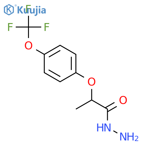 2-(4-(Trifluoromethoxy)phenoxy)propanehydrazide structure
