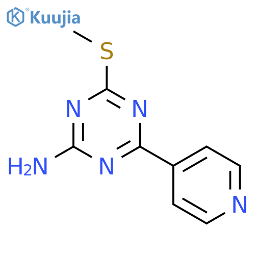 4-(Methylthio)-6-pyridin-4-yl-1,3,5-triazin-2-amine structure
