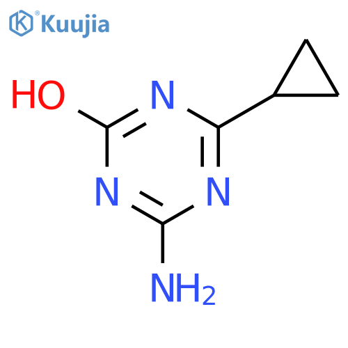 4-Amino-6-cyclopropyl-1,3,5-triazin-2-ol structure