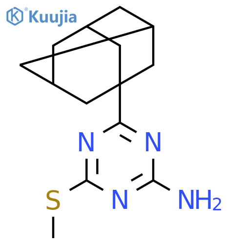 4-(1-Adamantyl)-6-(methylthio)-1,3,5-trazin-2-amine structure