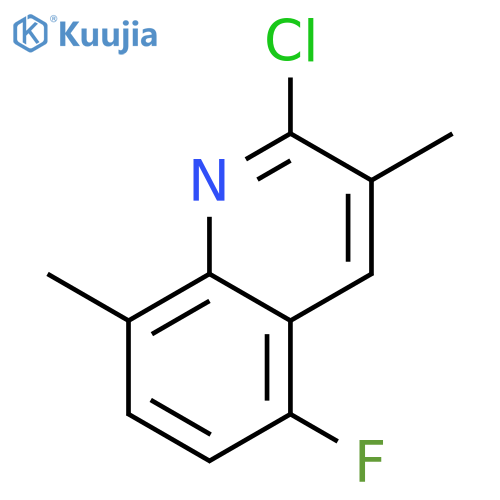 2-Chloro-5-fluoro-3,8-dimethylquinoline structure
