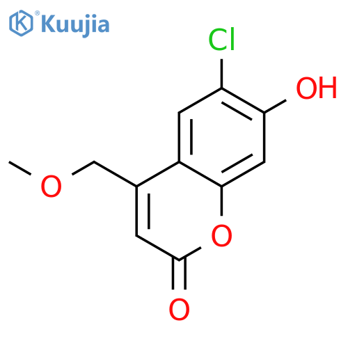 6-Chloro-7-hydroxy-4-(methoxymethyl)-2H-chromen-2-one structure