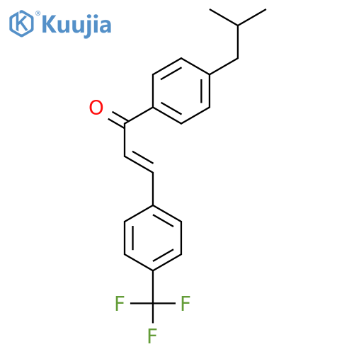 1-(4-Isobutylphenyl)-3-(4-(trifluoromethyl)phenyl)prop-2-en-1-one structure