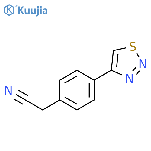 4-(1,2,3-Thiadiazol-4-yl)phenylacetonitrile structure