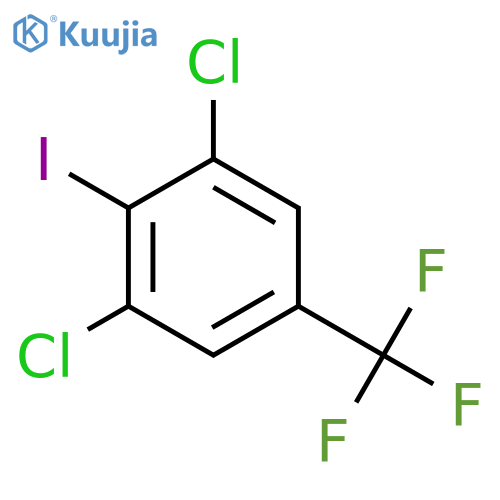 1,3-Dichloro-2-iodo-5-(trifluoromethyl)benzene structure