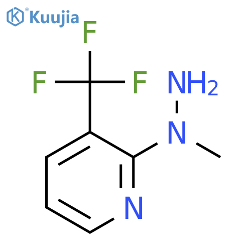 2-(1-Methylhydrazinyl)-3-(trifluoromethyl)pyridine structure