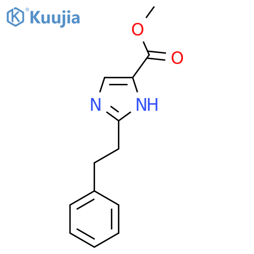 Methyl 2-(2-phenylethyl)-1H-imidazole-4-carboxylate structure