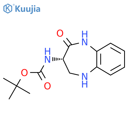 (3S)-2-Oxo-3-tert-butoxycarbonylamino-2,3,4,5-tetrahydro-1H-1,5-benzodiazepine structure