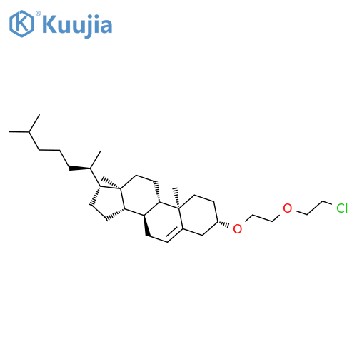Cholest-5-ene, 3-[2-(2-chloroethoxy)ethoxy]-, (3b)- structure