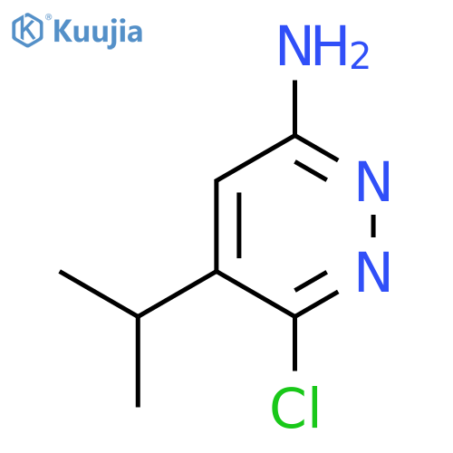 3-Pyridazinamine, 6-chloro-5-(1-methylethyl)- structure