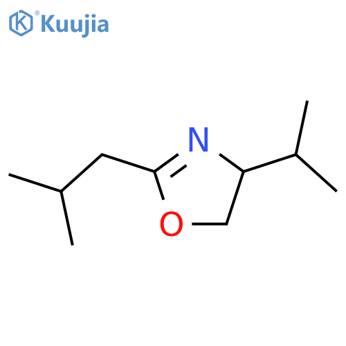 Oxazole,4,5-dihydro-4-(1-methylethyl)-2-(2-methylpropyl)-, (S)- (9CI) structure