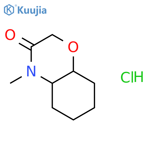 trans-4-methyl-4a,5,6,7,8,8a-hexahydrobenzo[b][1,4]oxazin-3-one structure