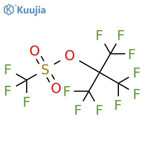 Methanesulfonic acid, 1,1,1-trifluoro-, 2,2,2-trifluoro-1,1-bis(trifluoromethyl)ethyl ester structure