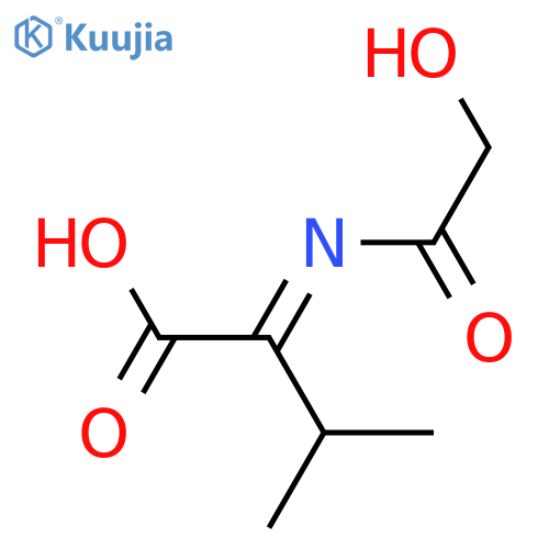 Butanoic acid,2-[(2-hydroxyacetyl)imino]-3-methyl- structure