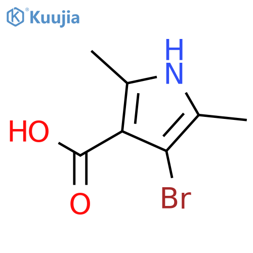 4-Bromo-2,5-dimethylpyrrole-3-carboxylic acid structure