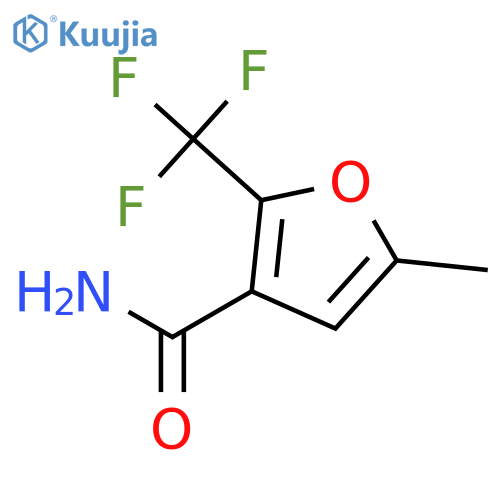 5-Methyl-2-(trifluoromethyl)furan-3-carboxamide structure
