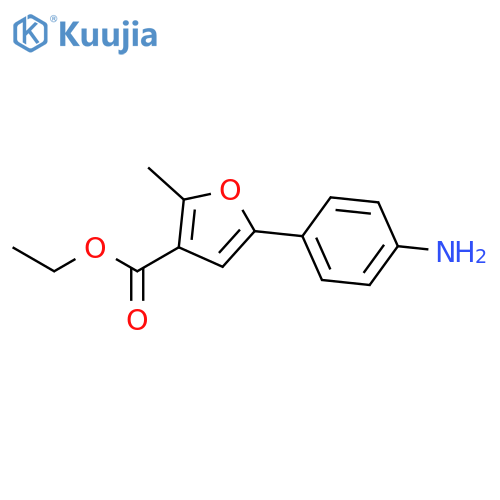 Ethyl 5-(4-Aminophenyl)-2-Methyl-3-Furoate structure