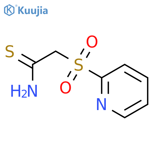 2-(Pyridin-2-ylsulfonyl)ethanethioamide structure