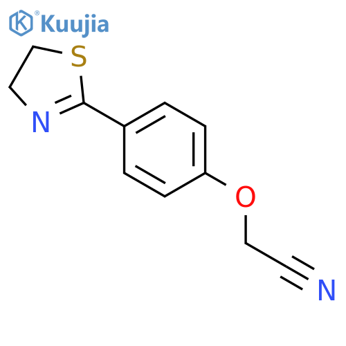 2-4-(4,5-Dihydro-1,3-thiazol-2-yl)phenoxyacetonitrile structure