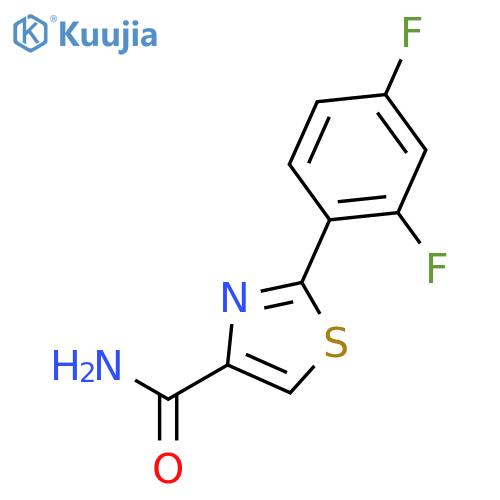 2-(2,4-Difluorophenyl)thiazole-4-carboxamide structure