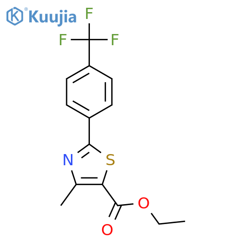 4-Methyl-2-(4-trifluoromethylphenyl)thiazole-5-carboxylic Acid Ethyl Ester structure