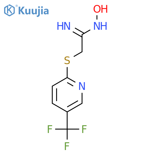 Ethanimidamide,N-hydroxy-2-[[5-(trifluoromethyl)-2-pyridinyl]thio]- structure