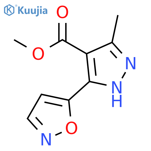 Methyl 5-(isoxazol-5-yl)-3-methyl-1H-pyrazole-4-carboxylate structure