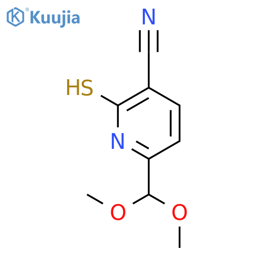 6-(Dimethoxymethyl)-2-thionicotinonitrile structure