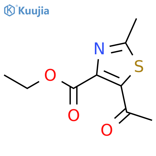 Ethyl 5-acetyl-2-methylthiazole-4-carboxylate structure